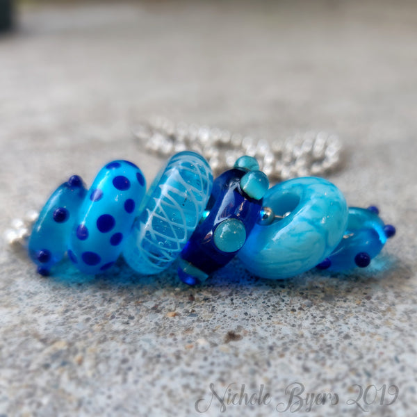 Pool Party - Aqua - Big Hole Beads (Set of 6)