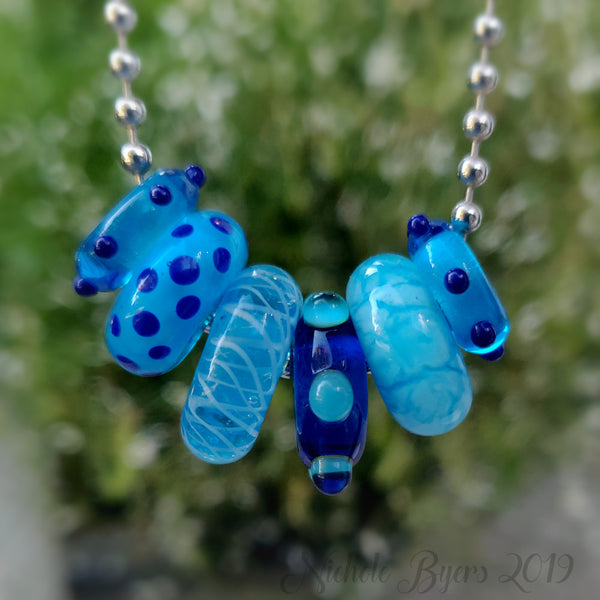 Pool Party - Aqua - Big Hole Beads (Set of 6)