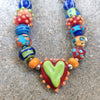 You've Got Heart - One of a Kind Artisan Lampwork Statement Necklace