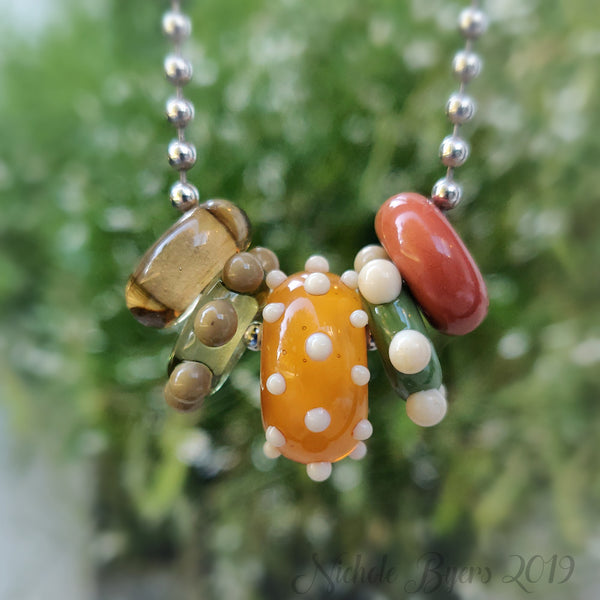 Harvest Big Hole Beads (Set of 5)