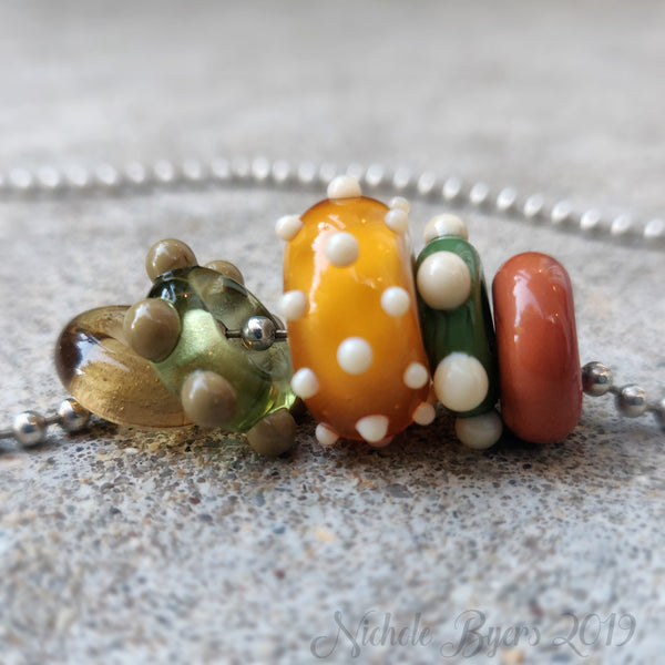 Harvest Big Hole Beads (Set of 5)